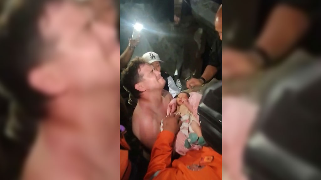 Newborn baby rescued from rubble of Venezuela quake