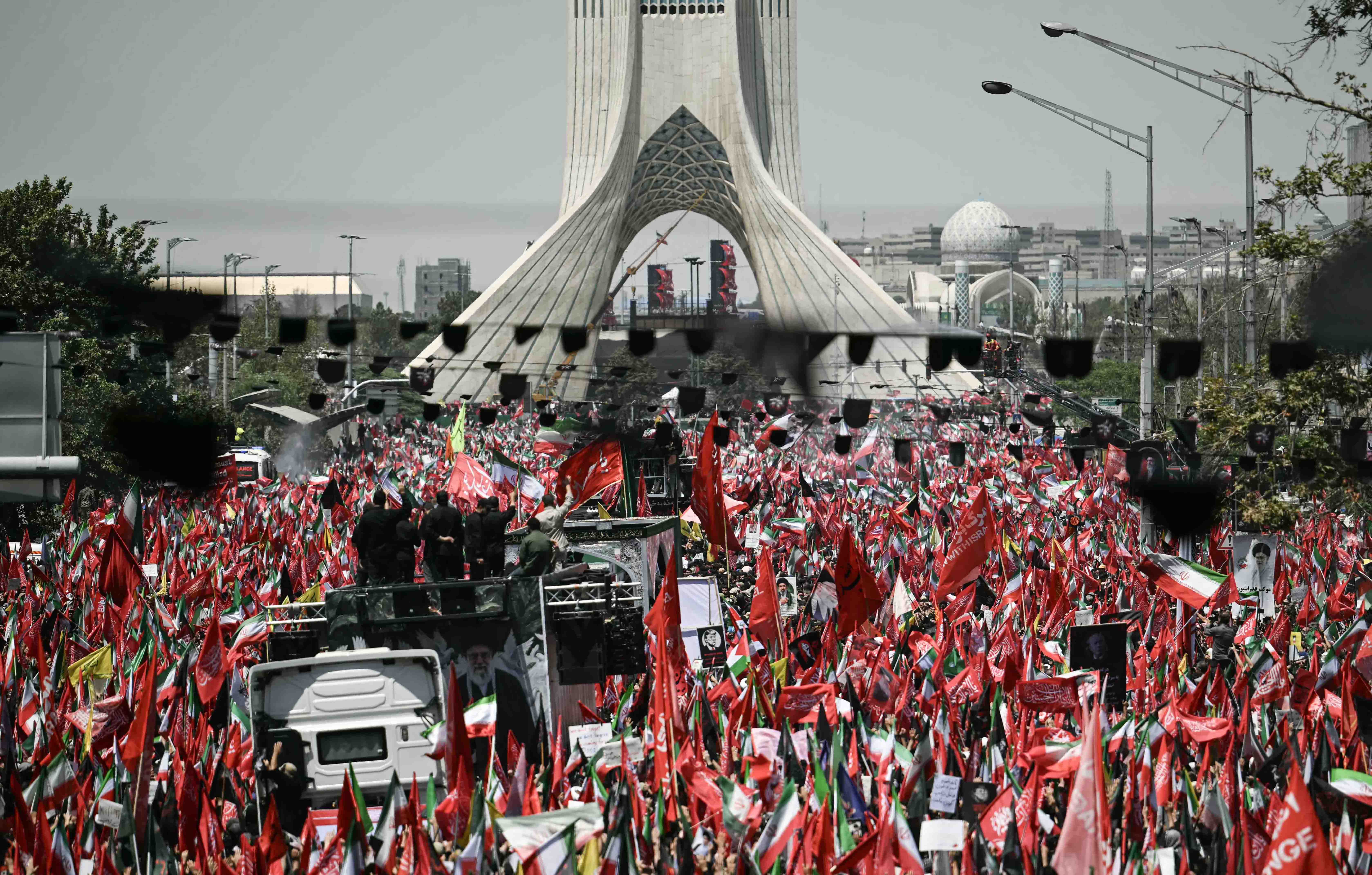 Millions gather as Khamenei funeral procession begins in Tehran